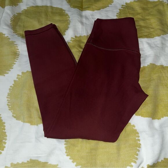 Lululemon align 25” Smokey red leggings size